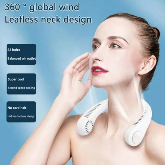 Arctic Air Freedom Wearable Neck Fan & Air Purifier | USB Rechargeable 3-Speed Personal Cooler for Indoor Outdoor Travel