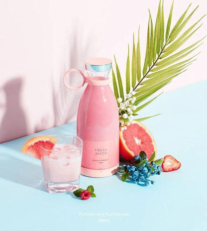 Mini Portable Blender Rechargeable Electric Fruit Juicer Mixers Rechargeable - 420ml