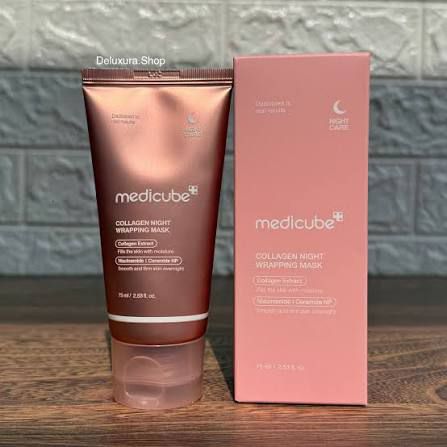 Medicube Collagen Night Wrapping Mask Overnight Elasticity And Hydration Peel Off Mask Providing Gentle Care