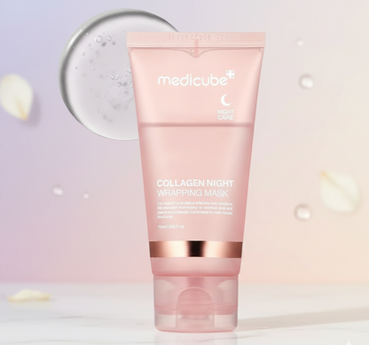 Medicube Collagen Night Wrapping Mask Overnight Elasticity And Hydration Peel Off Mask Providing Gentle Care