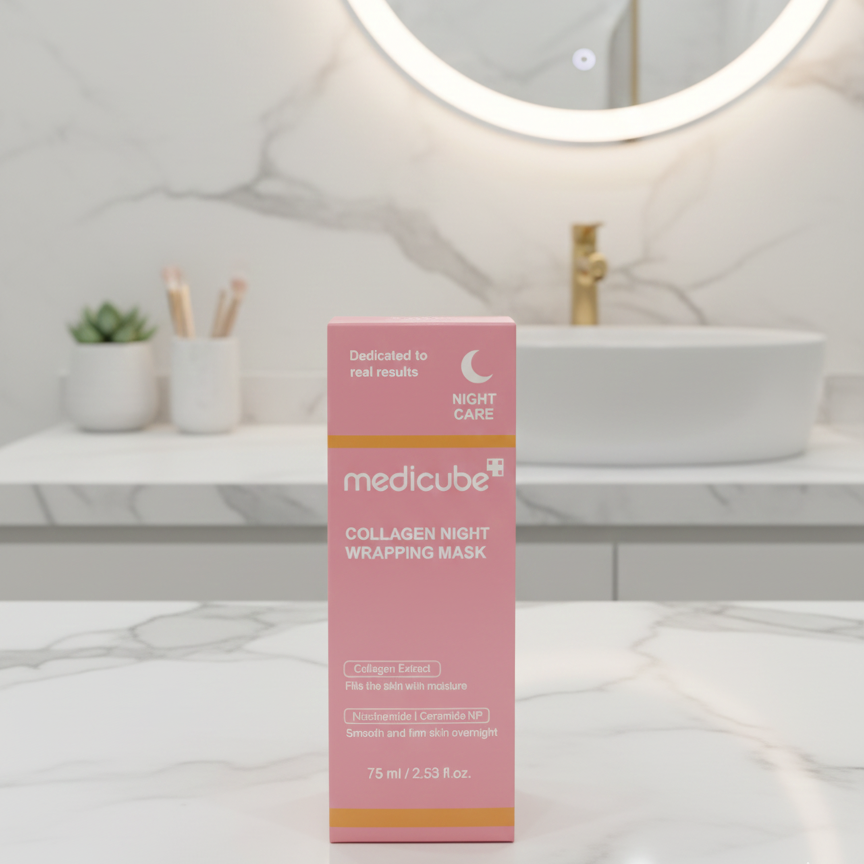 Medicube Collagen Night Wrapping Mask Overnight Elasticity And Hydration Peel Off Mask Providing Gentle Care
