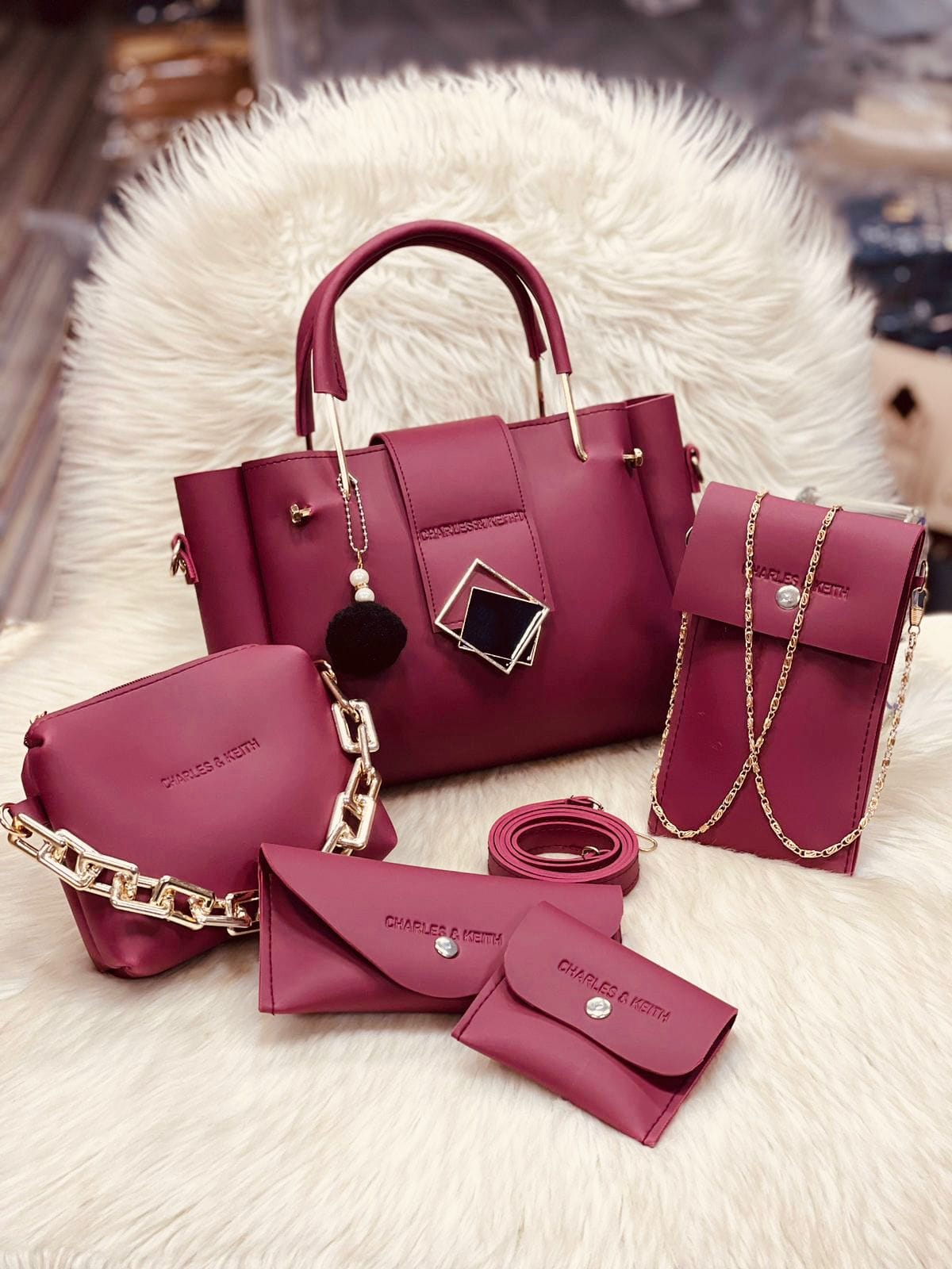 🎀 5-in-1 Shoulder Bag Set for Girls 🎀