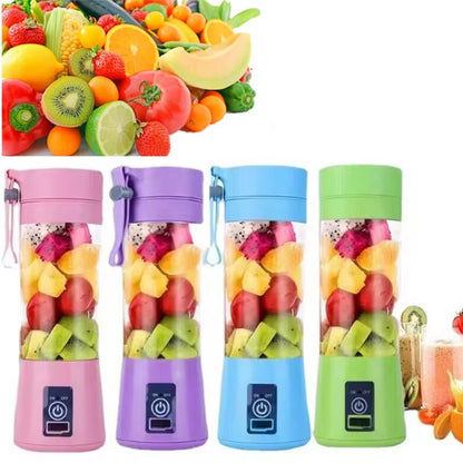Portable Mini 6 blade Juicer blender | Outdoor Juicing Cup (380ml) - Rechargeable