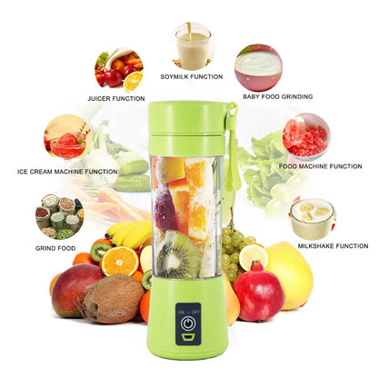 Portable Mini 6 blade Juicer blender | Outdoor Juicing Cup (380ml) - Rechargeable