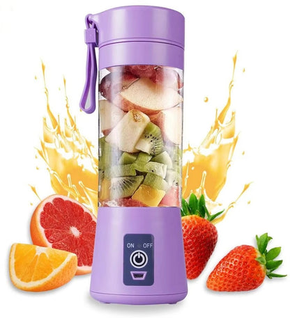 Portable Mini 6 blade Juicer blender | Outdoor Juicing Cup (380ml) - Rechargeable